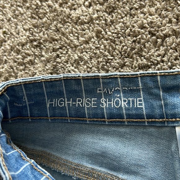High Rise Jean Shorts - Picture 2 of 4